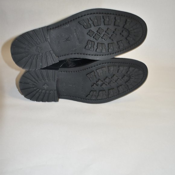 AllSaints Brigade 10 US Leather Lace Up Biker Boots Black Size 40 EU - Picture 9 of 10